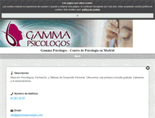 Tablet Screenshot of gammapsicologos.com